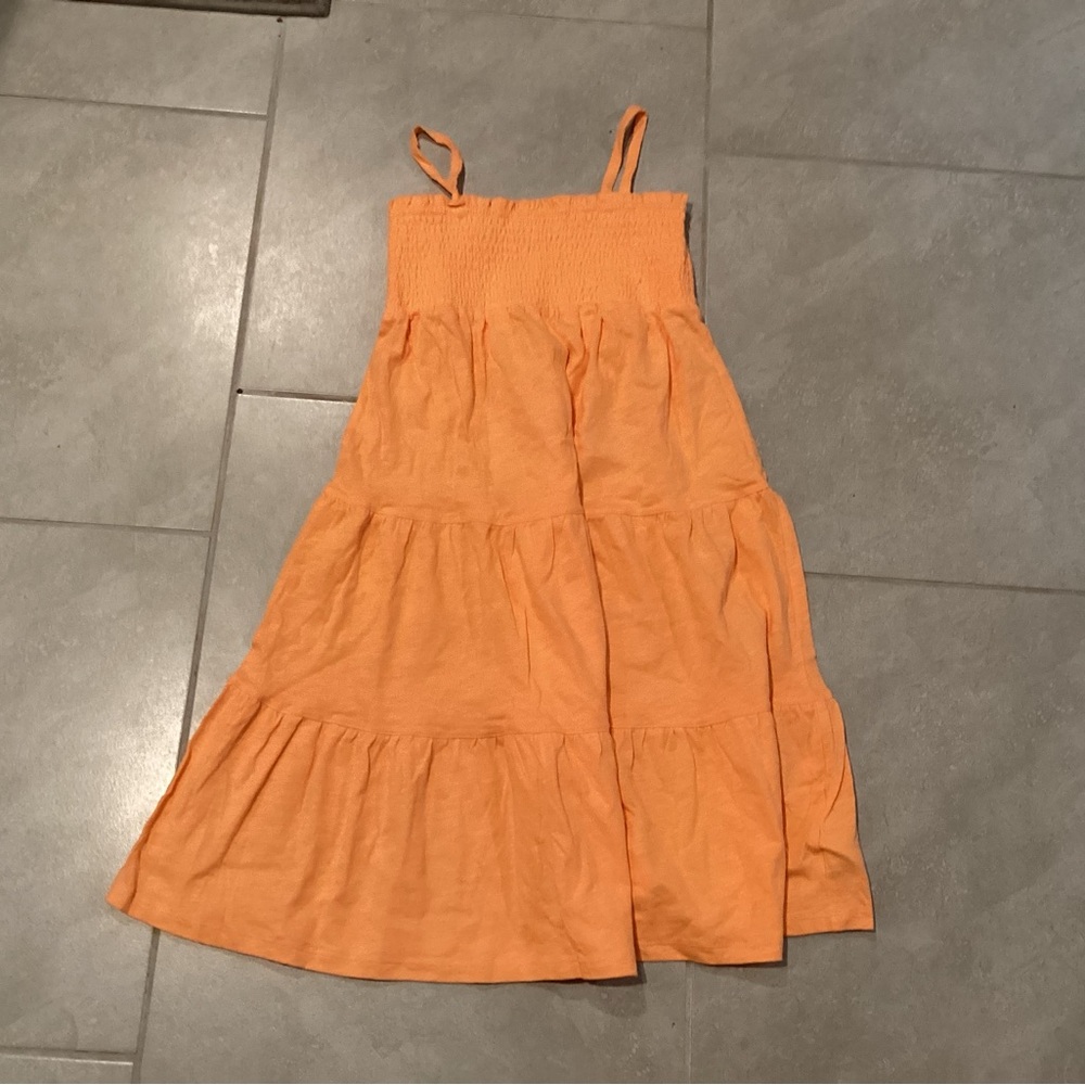 NWOT Orange Sleeveless Kids Dress